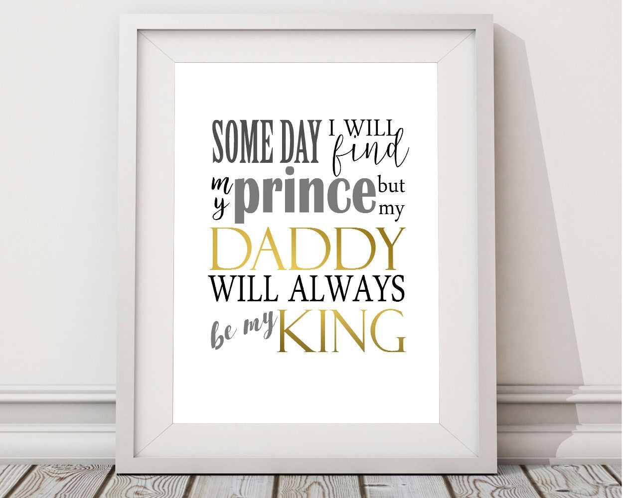 Wall Art Daddy Digital Print Daddy Poster Art Daddy Wall Art Print Daddy Father Art Daddy Father Print Daddy Wall Decor Daddy prince - Digital Download