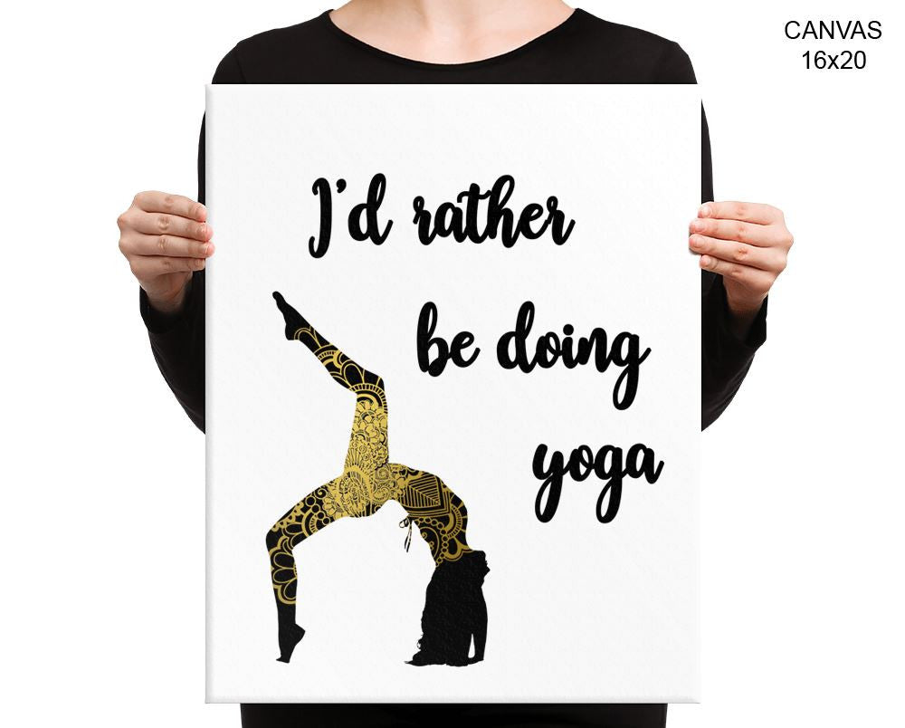 Yoga Pose Print, Beautiful Wall Art with Frame and Canvas options available  Decor