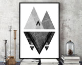 Triangle Prints Wall Art Marble Digital Download Triangle Modern Art Marble Modern Print Triangle Instant Download Marble Frame And Canvas - Digital Download