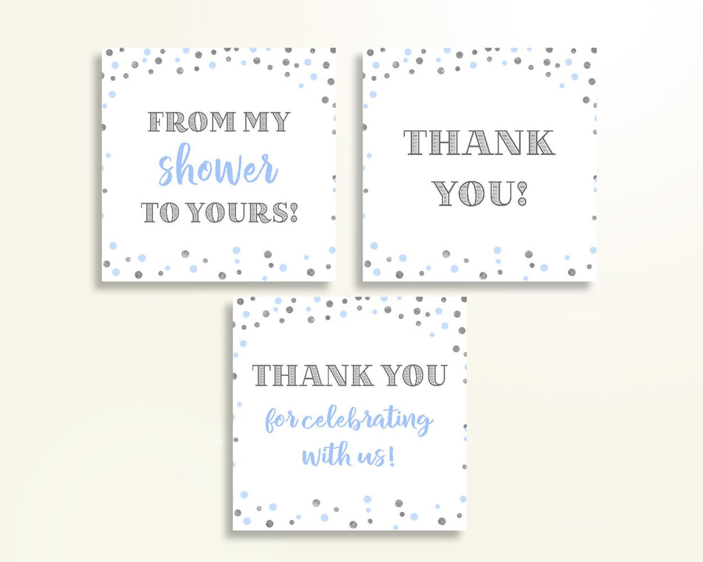 Thank You Tags Baby Shower Thank You Tags Blue And Silver Baby Shower Thank You Tags Blue Silver Baby Shower Blue And Silver Thank You OV5UG - Digital Product