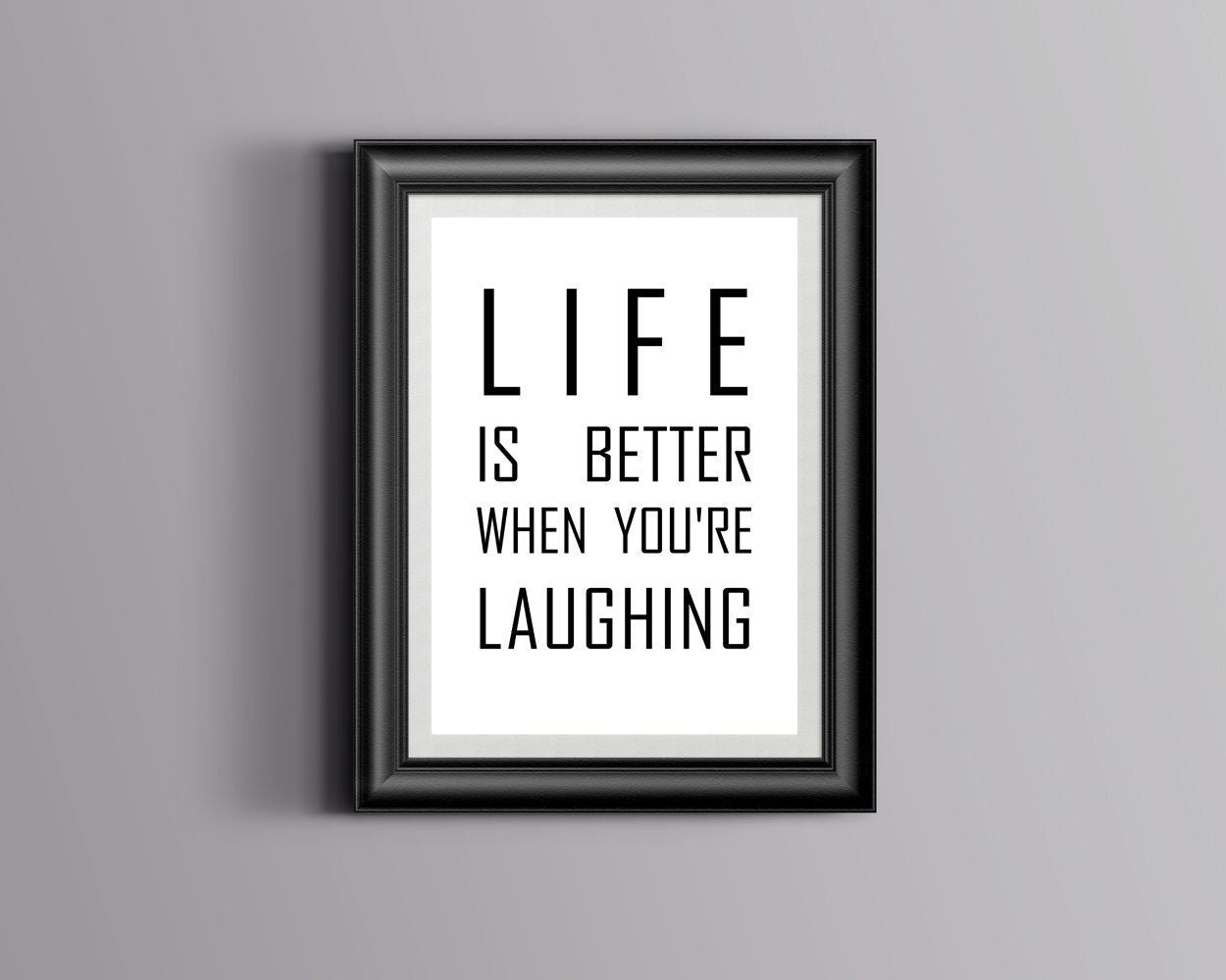 Wall Art Laughing Digital Print Laughing Poster Art Laughing Wall Art Print Laughing Typography Art Laughing Typography Print Laughing Wall - Digital Download