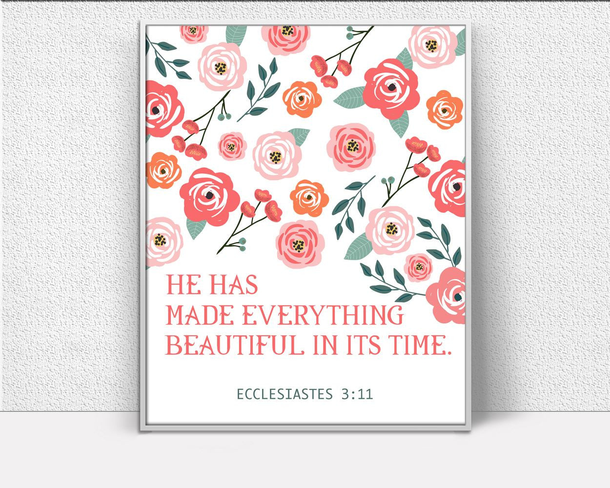 Wall Art Ecclesiastes Digital Print Ecclesiastes Poster Art Ecclesiastes Wall Art Print Ecclesiastes Scripture Art Ecclesiastes Scripture - Digital Download