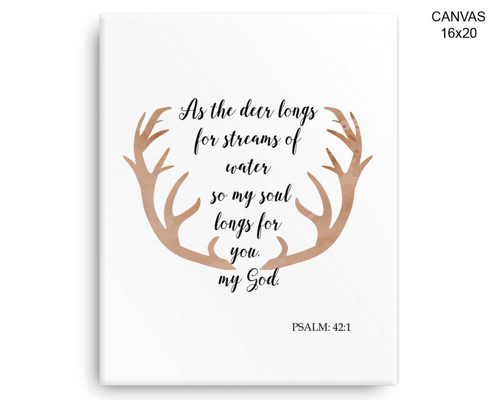 Psalm Print, Beautiful Wall Art with Frame and Canvas options available Religion Decor