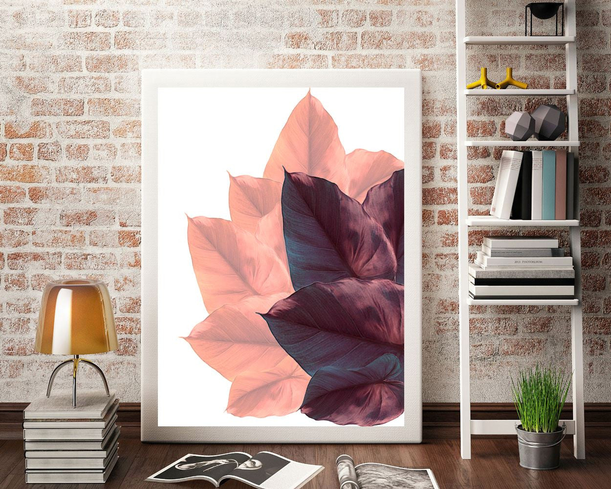 Wall Decor Leaves Printable Autumn Prints Leaves Sign Autumn Plant Art Autumn Plant Print Leaves Printable Art Leaves Leaves Print - Digital Download