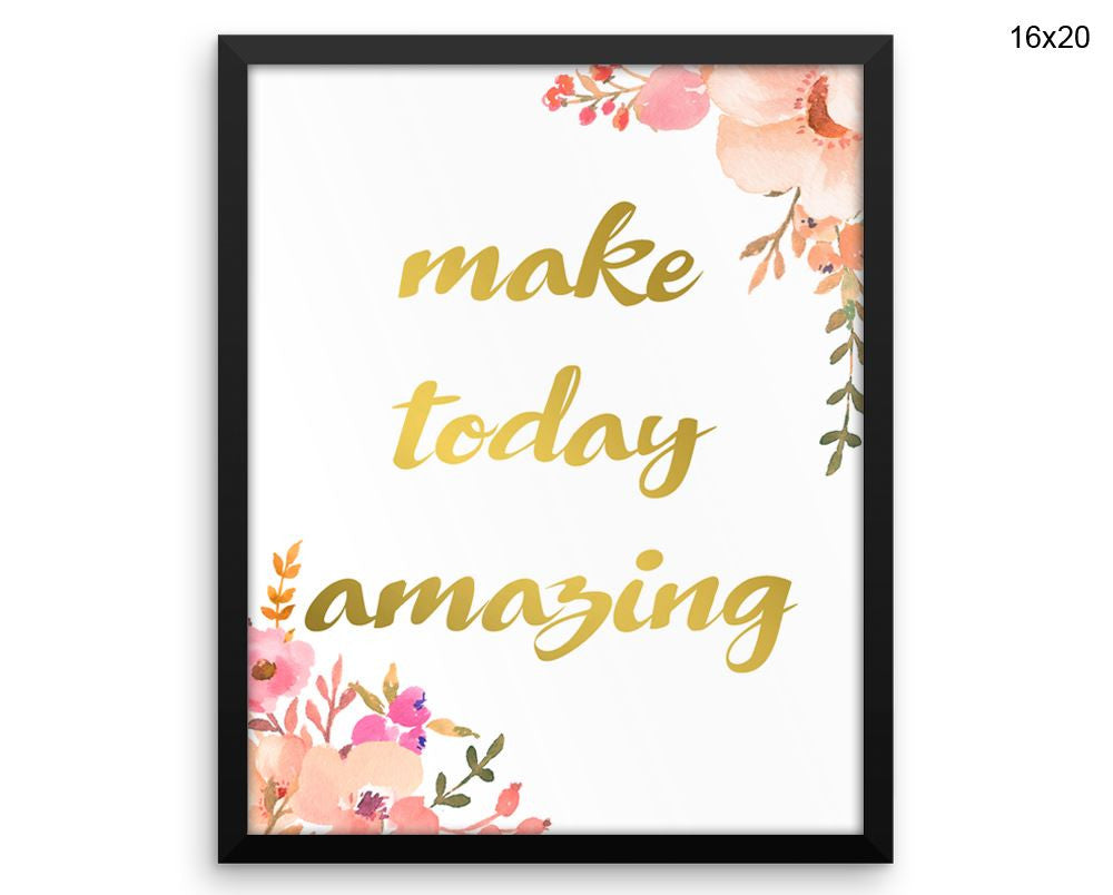 Today Inspire Print, Beautiful Wall Art with Frame and Canvas options available  Decor