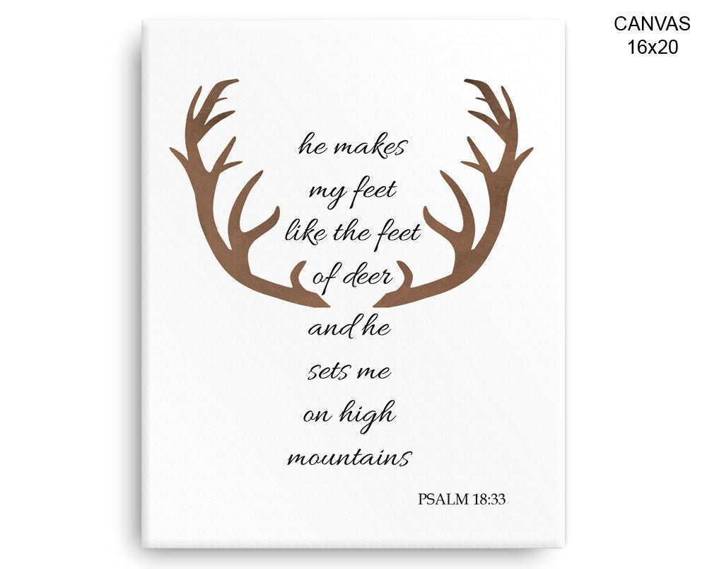 Psalm Lord Print, Beautiful Wall Art with Frame and Canvas options available Scripture Decor