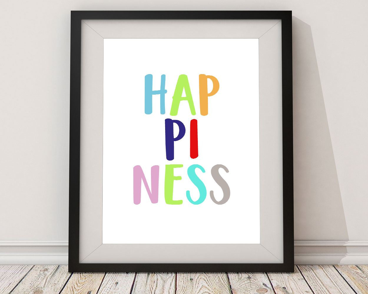 Wall Art Happiness Digital Print Happiness Poster Art Happiness Wall Art Print Happiness Nursery Art Happiness Nursery Print Happiness Wall - Digital Download