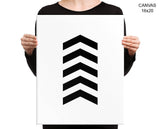 Chevron Scandinavian Print, Beautiful Wall Art with Frame and Canvas options available  Decor