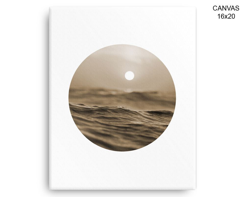 Ocean Sunset Print, Beautiful Wall Art with Frame and Canvas options available  Decor