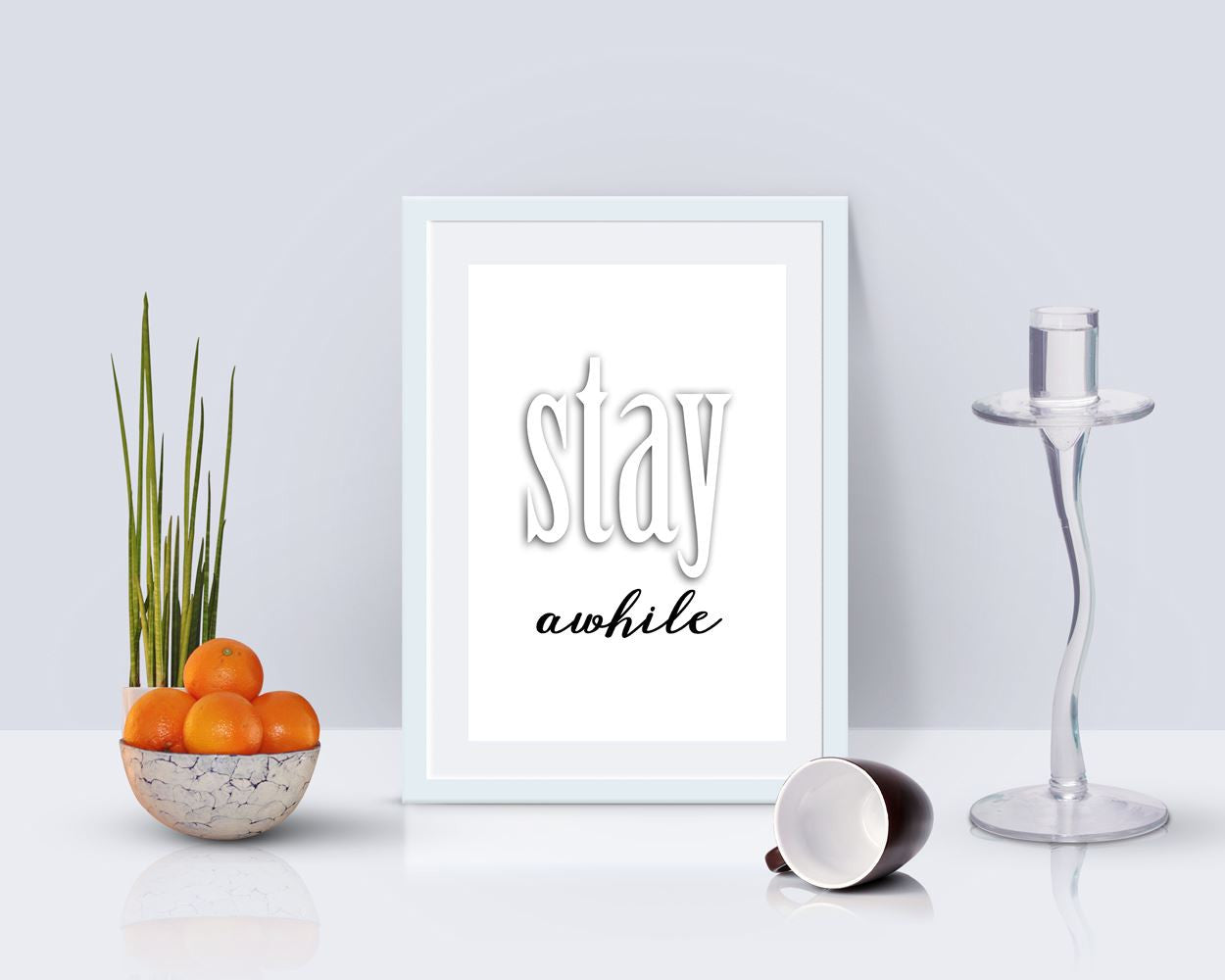 Wall Art Stay Awhile Digital Print Stay Awhile Poster Art Stay Awhile Wall Art Print Stay Awhile Entry Way Art Stay Awhile Entry Way Print - Digital Download