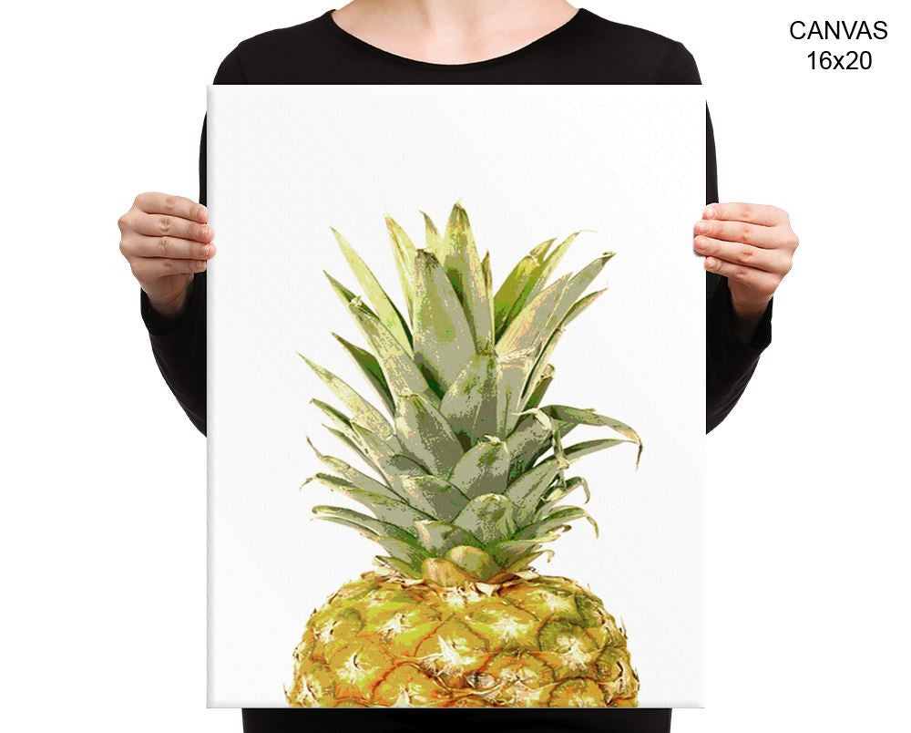 Pineapple Print, Beautiful Wall Art with Frame and Canvas options available Nature Decor