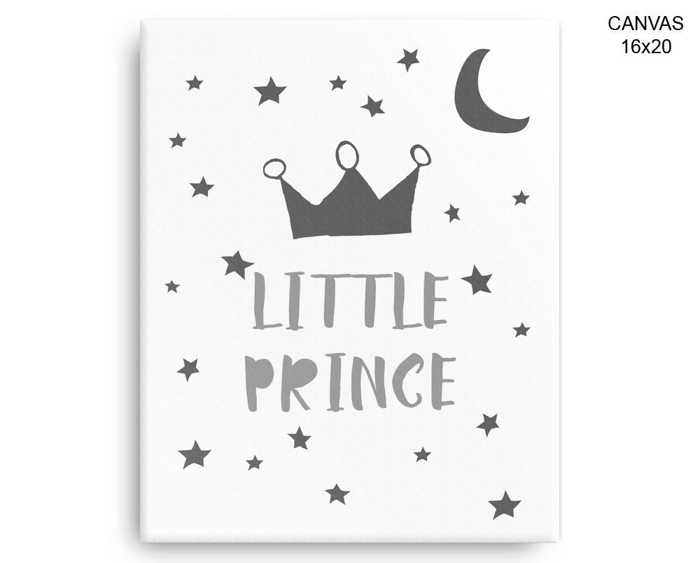 Crown Prince Print, Beautiful Wall Art with Frame and Canvas options available Nursery Decor