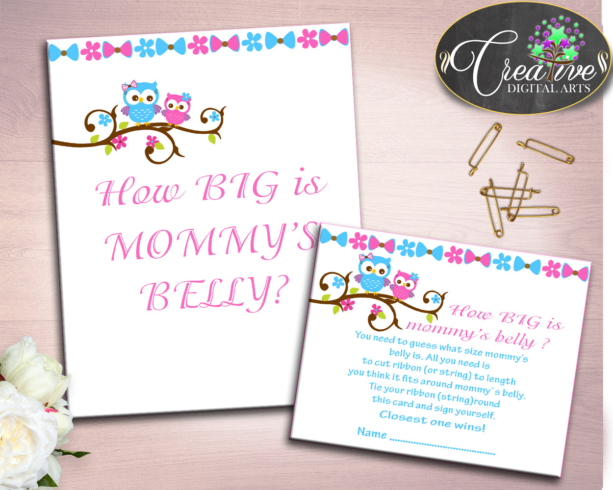 Mommy's Belly Baby Shower Mommy's Belly Owl Baby Shower Mommy's Belly Baby Shower Owl Mommy's Belly Pink Blue party organizing owt01