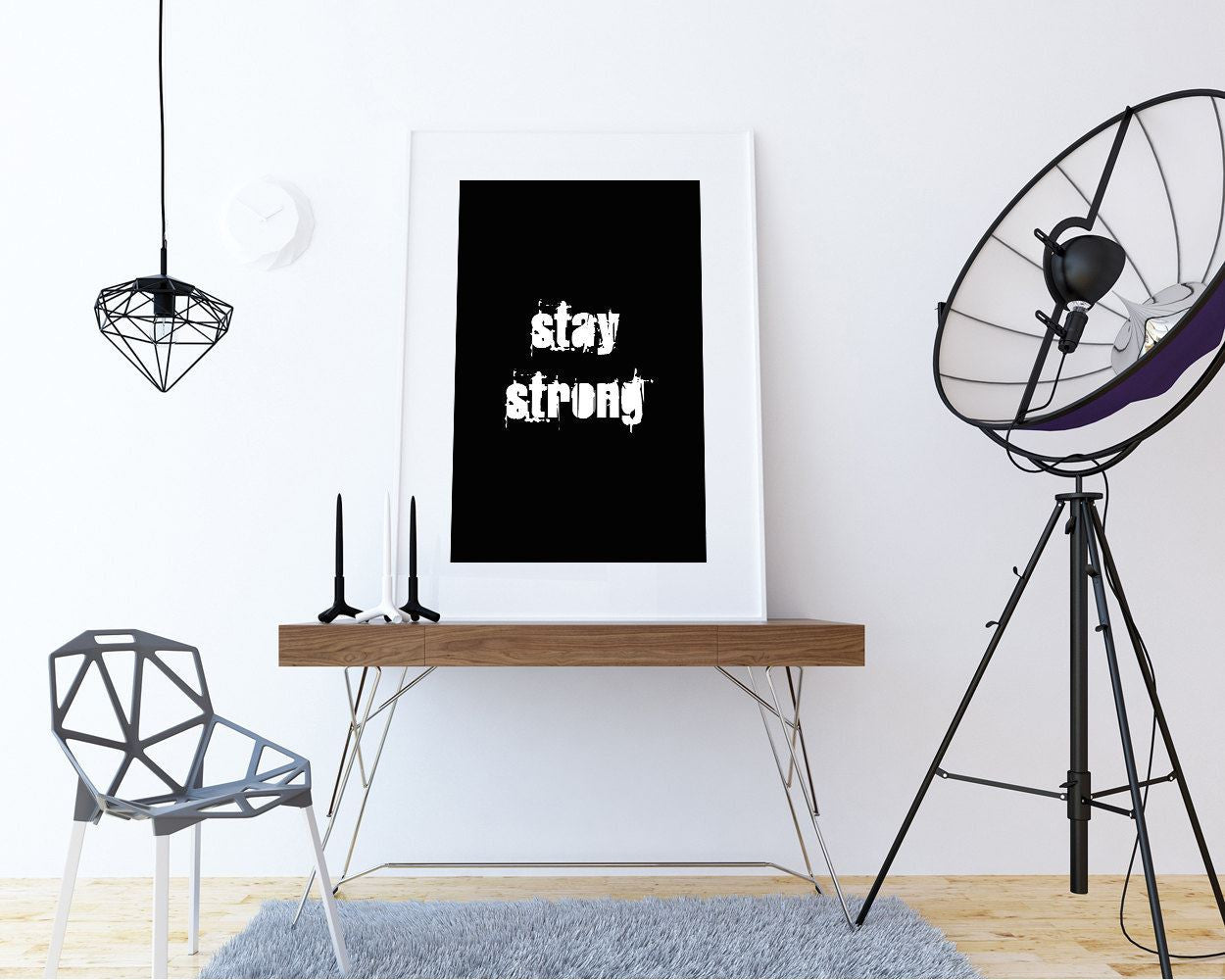 Wall Art Stay Strong Digital Print Stay Strong Poster Art Stay Strong Wall Art Print Stay Strong Gym Art Stay Strong Gym Print Stay Strong - Digital Download