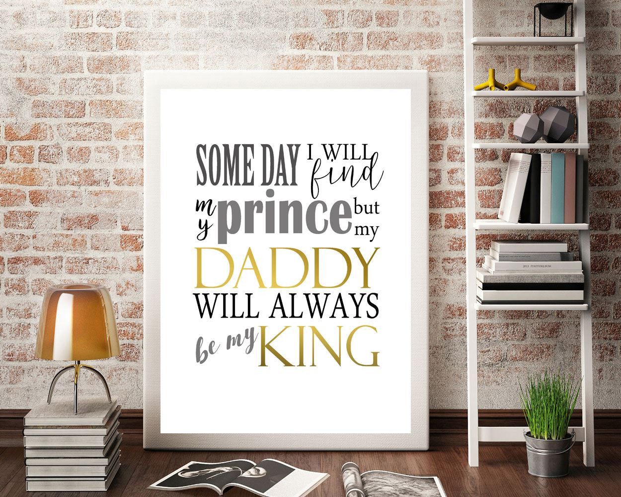 Wall Art Daddy Digital Print Daddy Poster Art Daddy Wall Art Print Daddy Father Art Daddy Father Print Daddy Wall Decor Daddy prince - Digital Download