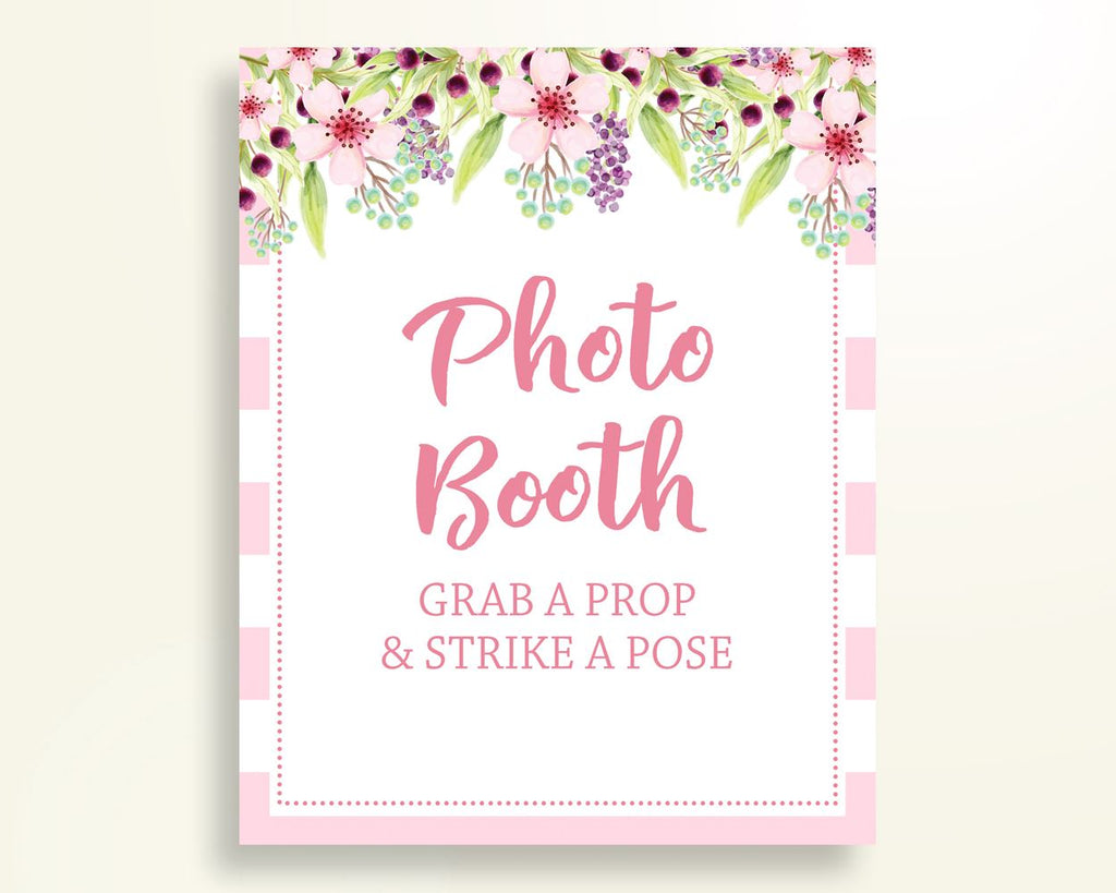 Photobooth Sign Baby Shower Photobooth Sign Pink Baby Shower Photobooth Sign Baby Shower Flowers Photobooth Sign Pink Green prints 5RQAG - Digital Product