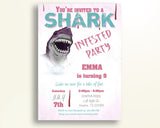 Shark Infested Birthday Invitation Shark Infested Birthday Party Invitation Shark Infested Birthday Party Shark Infested Invitation QNJKE - Digital Product