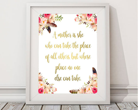 Wall Decor Mother Printable Mother Prints Mother Sign Mother Mom Art Mother Mom Print Mother Printable Art Mother mothers day red pink - Digital Download