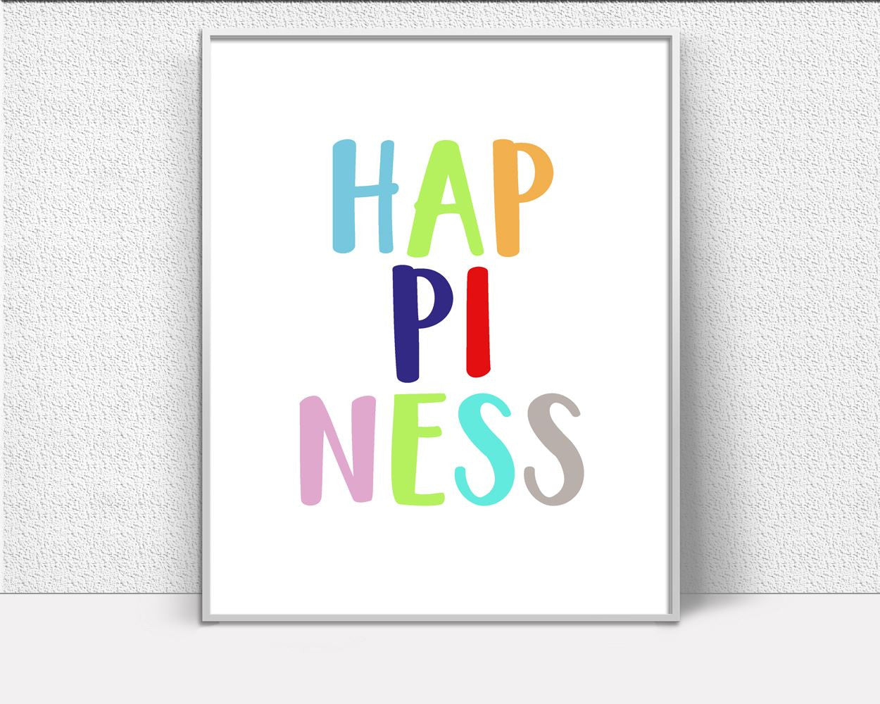 Wall Art Happiness Digital Print Happiness Poster Art Happiness Wall Art Print Happiness Nursery Art Happiness Nursery Print Happiness Wall - Digital Download