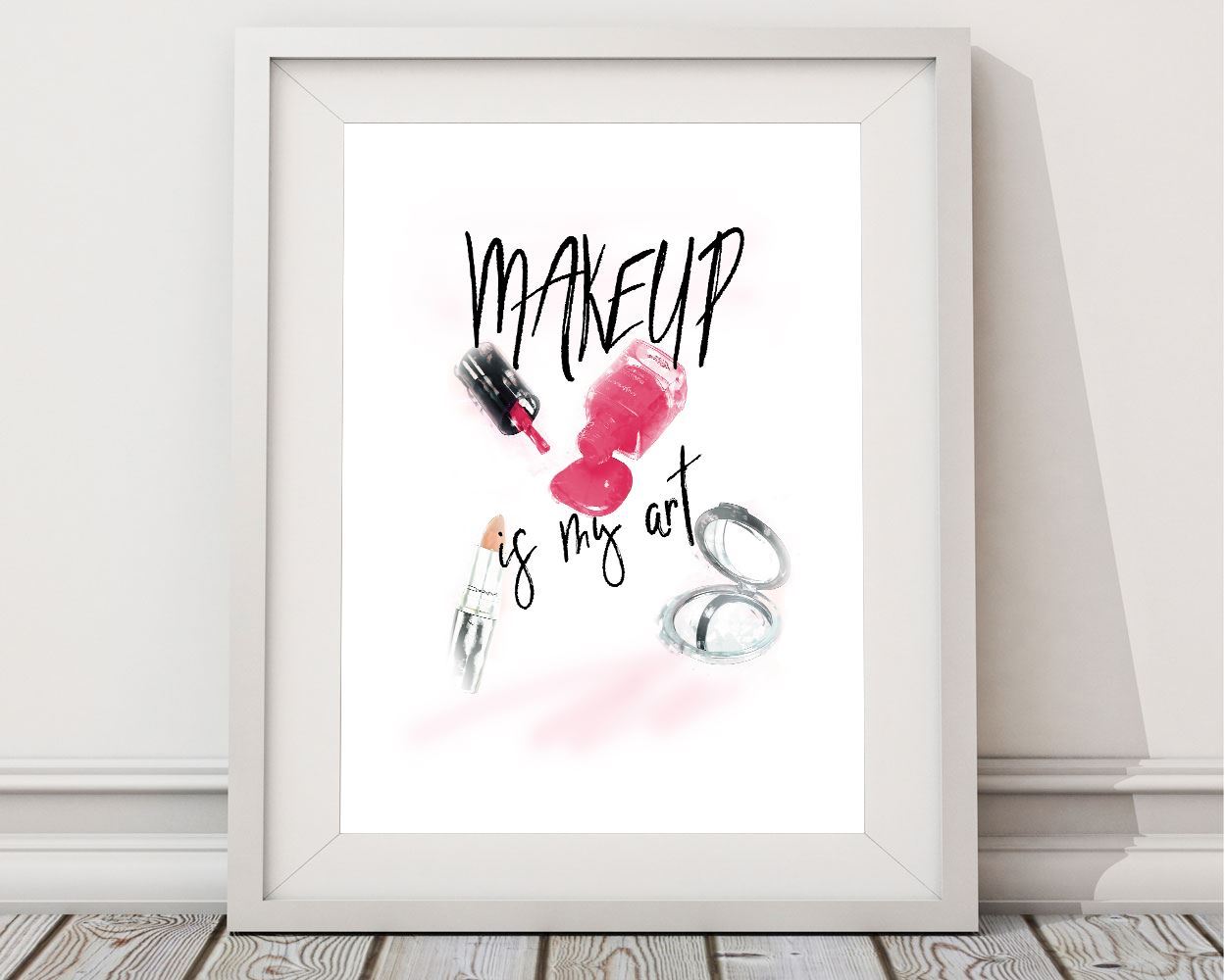 Makeup Prints Wall Art Makeup Digital Download Makeup Fashion Art Makeup Fashion Print Makeup Instant Download Makeup Frame And Canvas - Digital Download