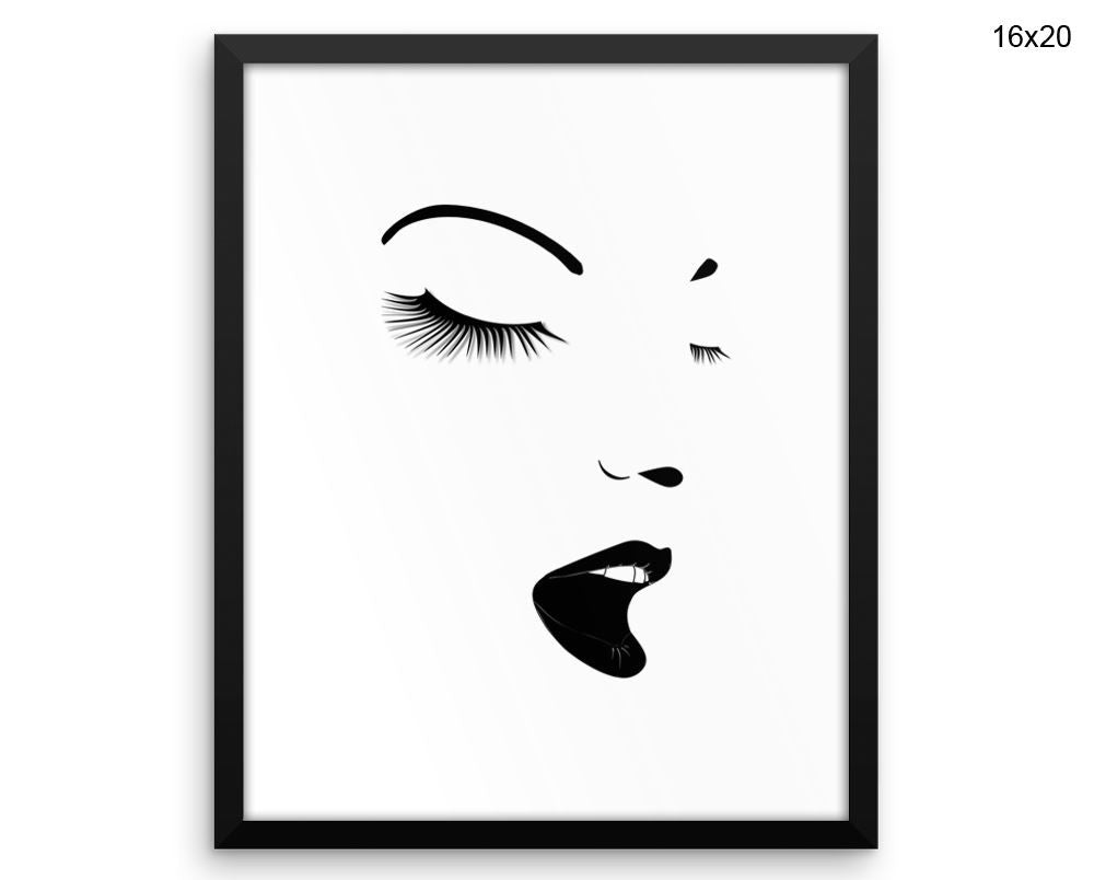 Makeup Print, Beautiful Wall Art with Frame and Canvas options available Beauty Decor