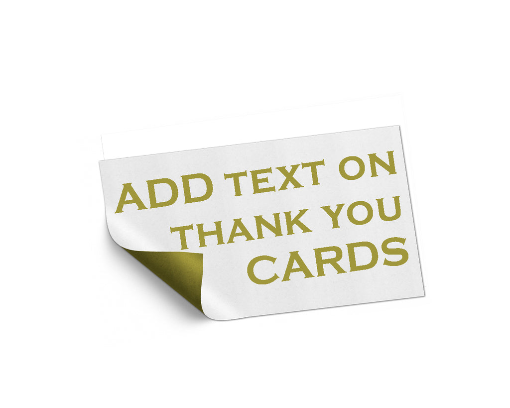 Add On listing only for edit name and text on Thank You card - digital file