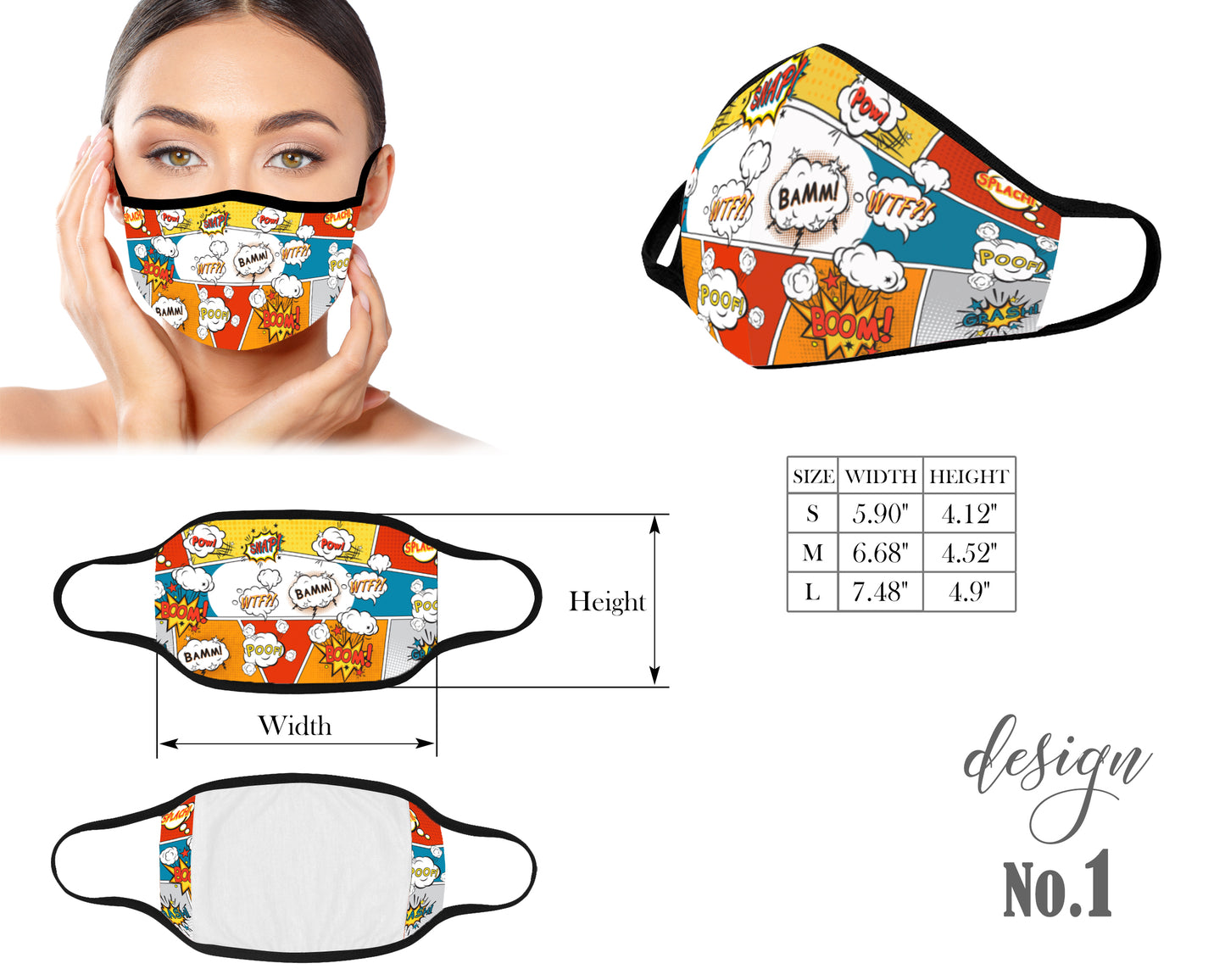 Washable Face Mask With Animals Pattern, Cute Adult and Kids Face Mask with Filter Pocket, Reusable Protective Mask, Unisex Mouth Mask, Women Men Mask