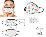 Washable Face Mask With Animals Pattern, Cute Adult and Kids Face Mask with Filter Pocket, Reusable Protective Mask, Unisex Mouth Mask, Women Men Mask