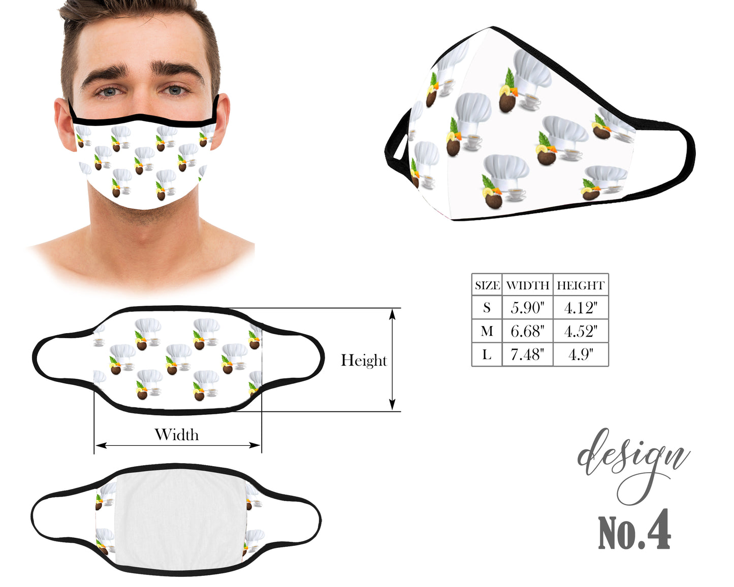 Kids and Adult Protective Face Mask, Washable and Reusable Mouth Mask, Unisex Mask, Police Graduation Restaurant Doctor, Anti Dust With Filter Pocket