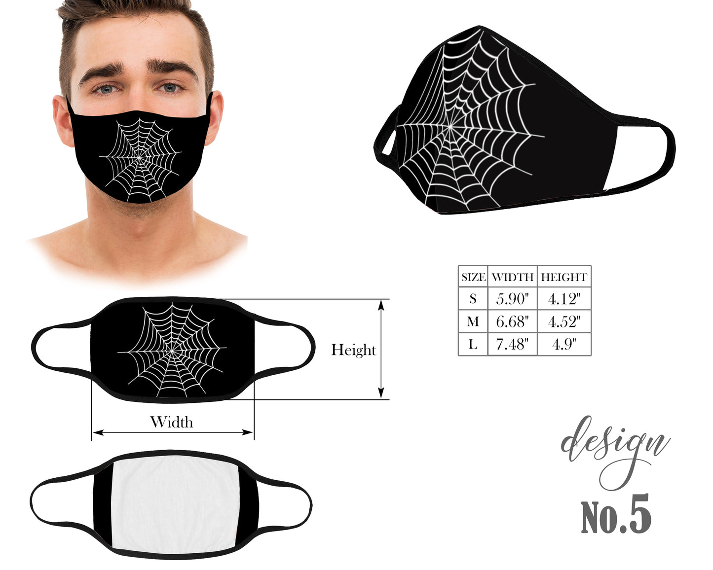 Skull Face Mask, Scary Face Mask, Reusable and Washable Face Mask, Men and Women Dust Mask, Kids and Adult Face Mask With Filter Pocket