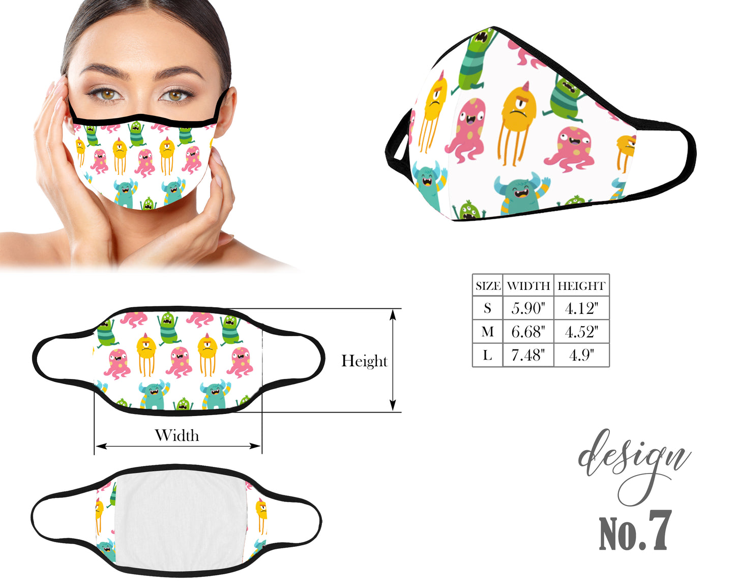 Washable Face Mask With Animals Pattern, Cute Adult and Kids Face Mask with Filter Pocket, Reusable Protective Mask, Unisex Mouth Mask, Women Men Mask