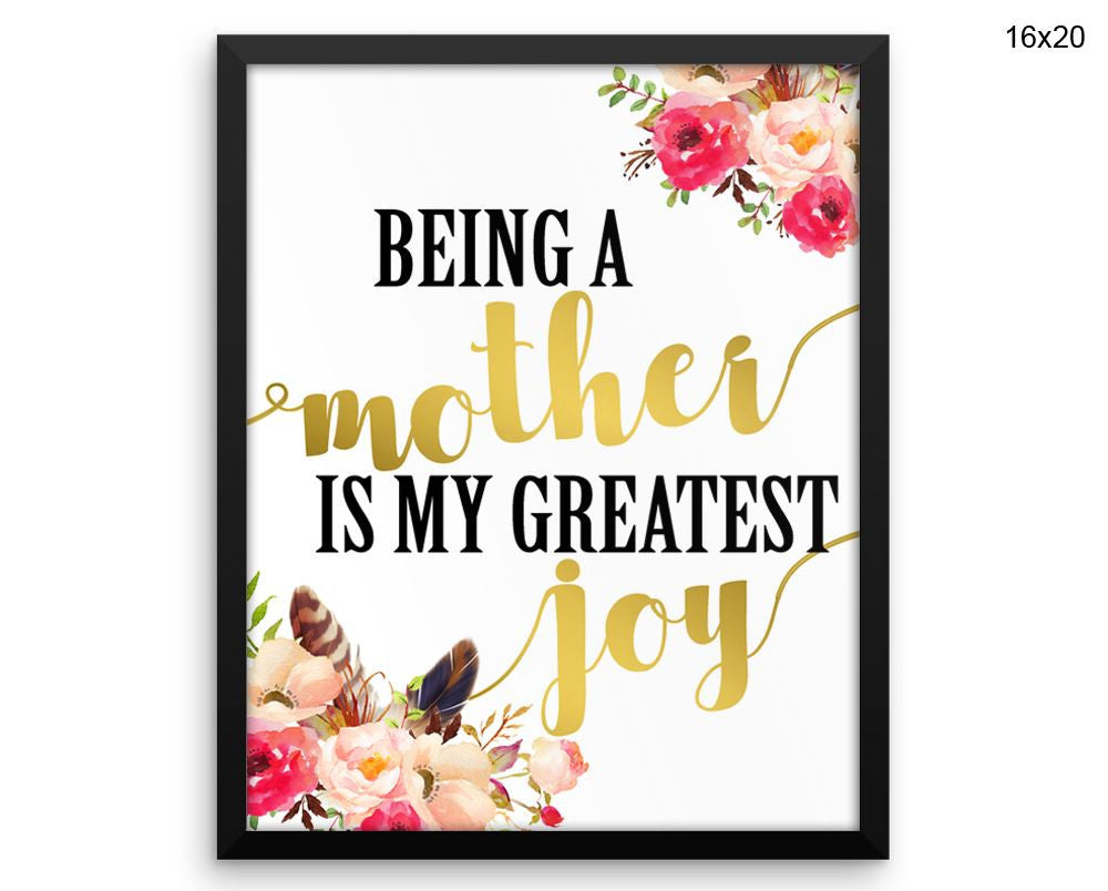 Mom Print, Beautiful Wall Art with Frame and Canvas options available Mother Decor