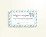 Candy Guessing Baby Shower Candy Guessing Turquoise Baby Shower Candy Guessing Baby Shower Elephant Candy Guessing Green Gray prints 5DMNH - Digital Product