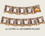 Banner Baby Shower Banner Autumn Baby Shower Banner Baby Shower Autumn Banner Brown Orange party organising party decorations party 0QDR3 - Digital Product