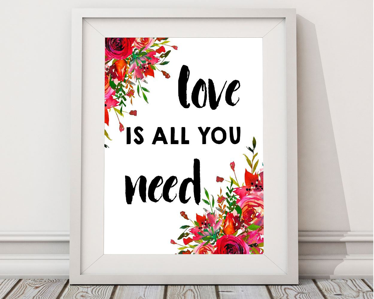 Wall Art Love Is All You Need Digital Print Love Is All You Need Poster Art Love Is All You Need Wall Art Print Love Is All You Need - Digital Download