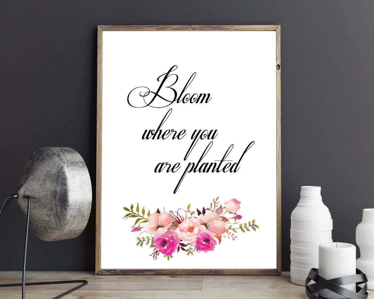 Wall Art Bloom Where You Are Planted Digital Print Bloom Where You Are Planted Poster Art Bloom Where You Are Planted Wall Art Print Bloom - Digital Download