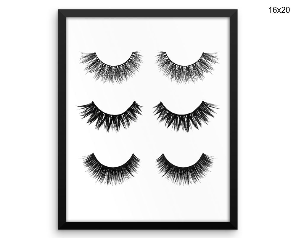 Eyelashes Print, Beautiful Wall Art with Frame and Canvas options available Beauty Decor