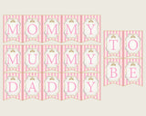 Royal Princess Baby Shower Chair Banner Printable, Pink Gold Chair Banner, Girl Shower, Mama To Be, Mommy, Dad Mom To Be, Instant rp002