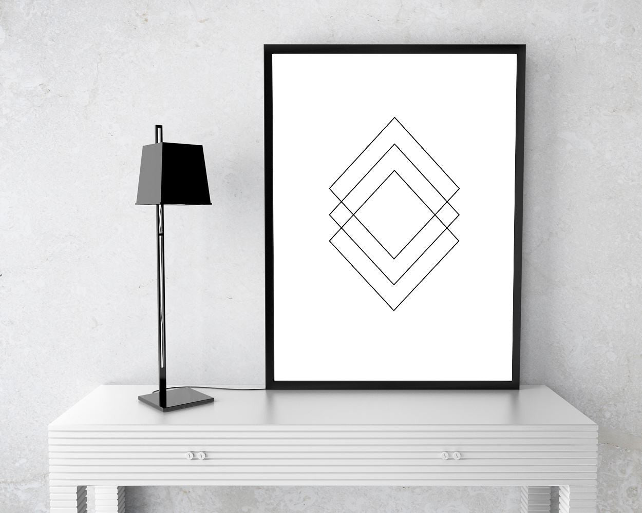 Wall Art Geometric Shape Digital Print Geometric Shape Poster Art Geometric Shape Wall Art Print Geometric Shape Scandi Art Geometric Shape - Digital Download