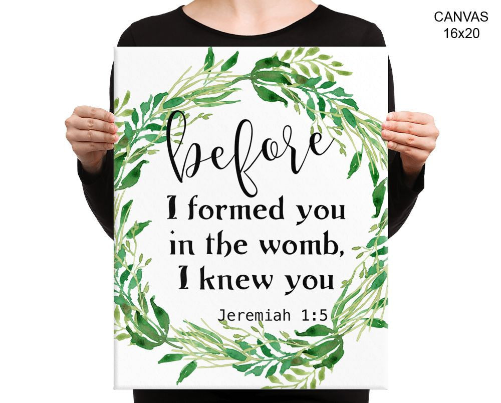 Jeremiah Print, Beautiful Wall Art with Frame and Canvas options available Bible Decor