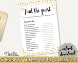 Find The Guest Bridal Shower Find The Guest Confetti Bridal Shower Find The Guest Bridal Shower Confetti Find The Guest Gold White CZXE5 - Digital Product