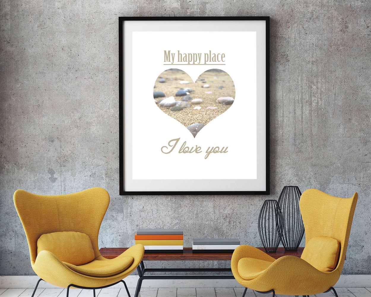 Wall Art My Happy Place Digital Print My Happy Place Poster Art My Happy Place Wall Art Print My Happy Place  Wall Decor My Happy Place Love