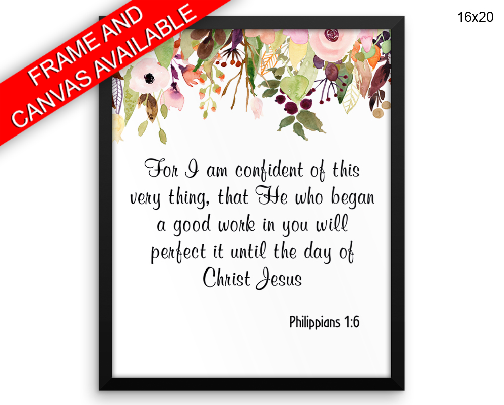 Philippians Print, Beautiful Wall Art with Frame and Canvas options available Religious Decor