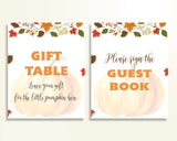 Table Signs Baby Shower Table Signs Autumn Baby Shower Table Signs Baby Shower Pumpkin Table Signs Orange Brown shower activity OALDE - Digital Product