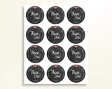 Favor Tags Baby Shower Favor Tags Chalkboard Baby Shower Favor Tags Baby Shower Chalkboard Favor Tags Black Pink printable files NIHJ1 - Digital Product