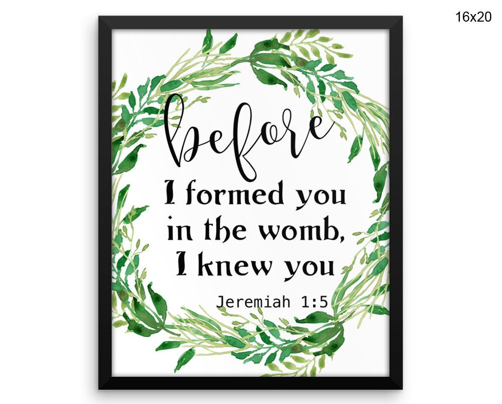 Jeremiah Print, Beautiful Wall Art with Frame and Canvas options available Bible Decor