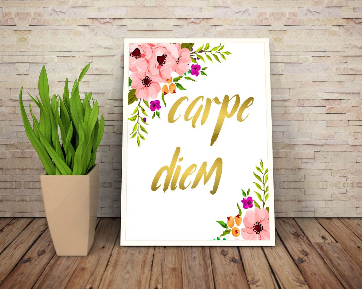 Wall Art Carpe Diem Digital Print Carpe Diem Poster Art Carpe Diem Wall Art Print Carpe Diem Motivation Art Carpe Diem Motivation Print - Digital Download