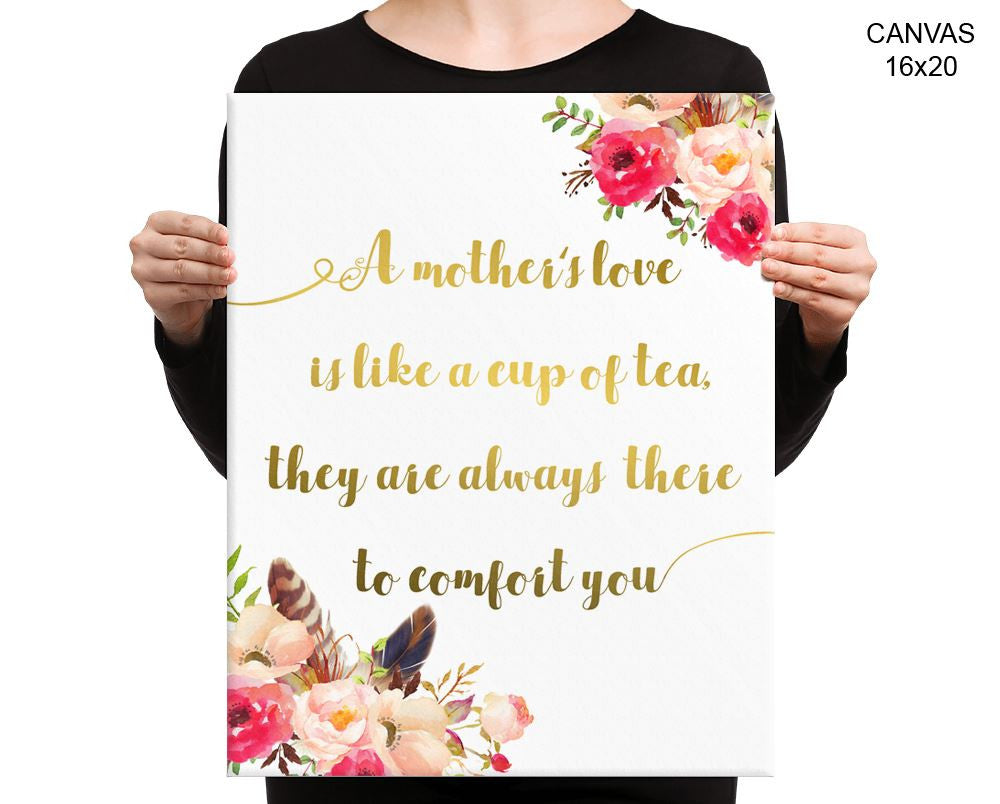 Mothers Day Print, Beautiful Wall Art with Frame and Canvas options available Gift Decor