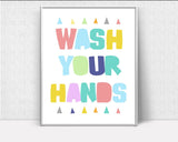 Wall Decor Wash Your Hands Printable Wash Your Hands Prints Wash Your Hands Sign Wash Your Hands Bathroom Art Wash Your Hands Bathroom Print - Digital Download