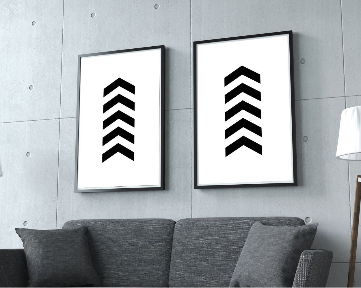 Wall Art Scandinavian Digital Print Chevron Poster Art Scandinavian Wall Art Print Chevron  Wall Decor Scandinavian geometric black - Digital Download